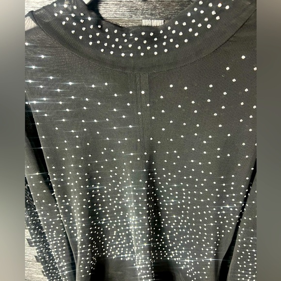 Sheer Rhinestone Body Suit - Large - Picture 2 of 6
